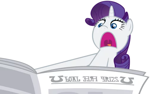 Sticker from the "My little pony friendship is magic" sticker pack