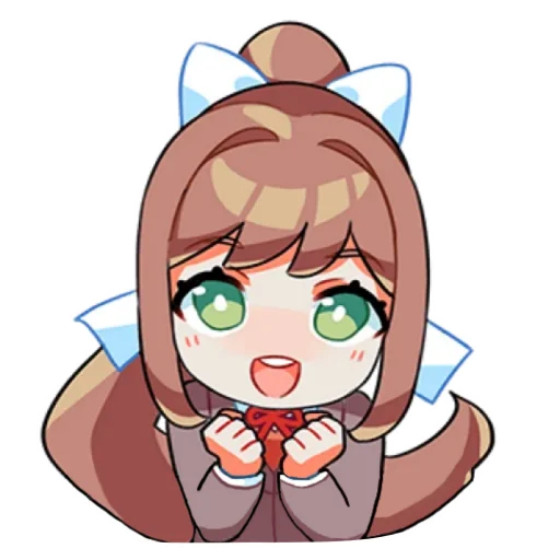 Sticker from the "Monika" sticker pack