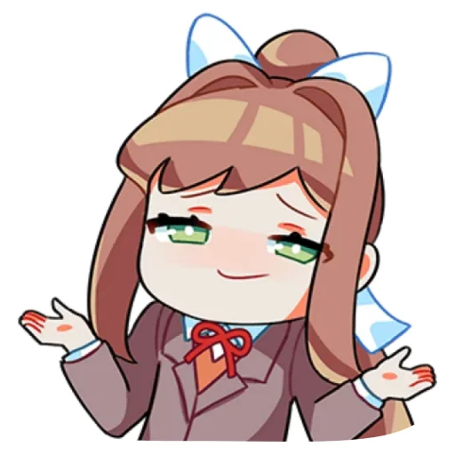 Sticker from the "Monika" sticker pack