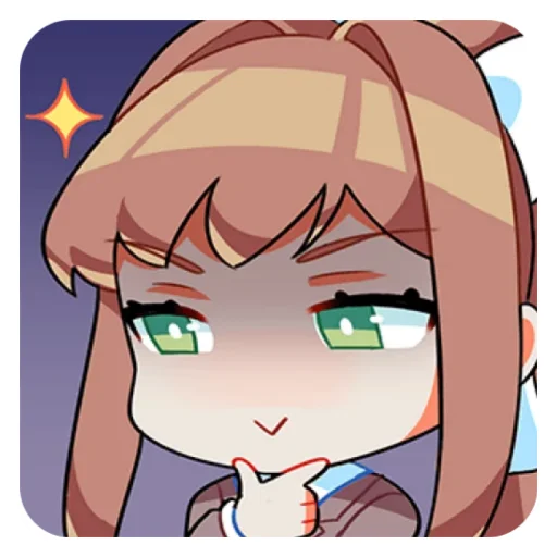 Sticker from the "Monika" sticker pack