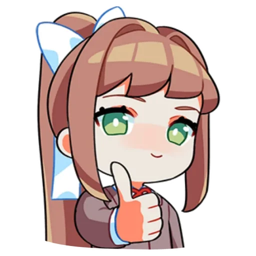 Sticker from the "Monika" sticker pack