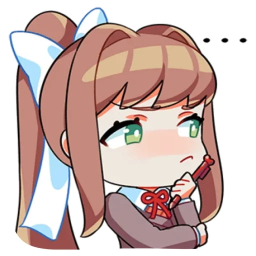 Sticker from the "Monika" sticker pack