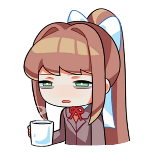 Sticker from the "Monika" sticker pack