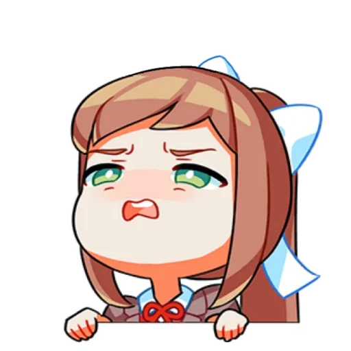 Sticker from the "Monika" sticker pack