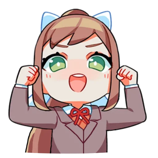 Sticker from the "Monika" sticker pack