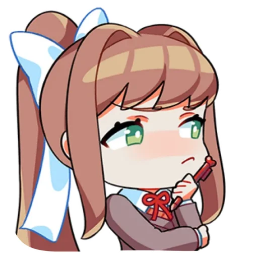 Sticker from the "Monika" sticker pack