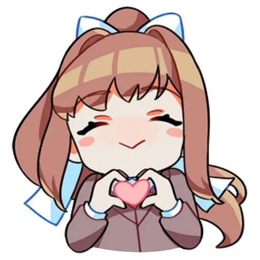 Sticker from the "Monika" sticker pack