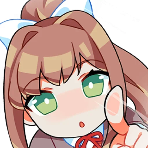 Sticker from the "Monika" sticker pack