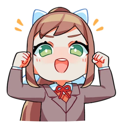 Sticker from the "Monika" sticker pack