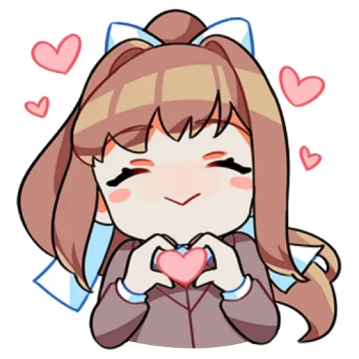 Sticker from the "Monika" sticker pack