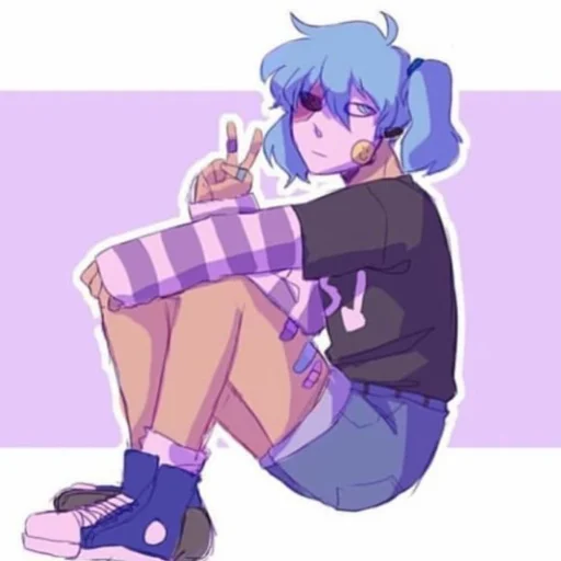 Стикер из набора "sallyface"