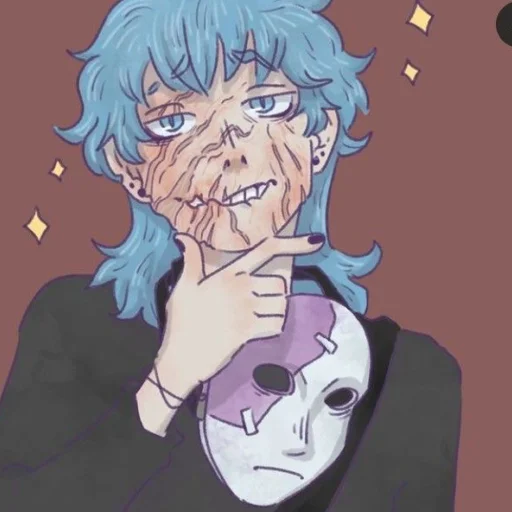 Стикер из набора "sallyface"