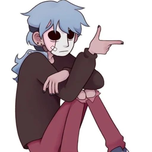 Стикер из набора "sallyface"