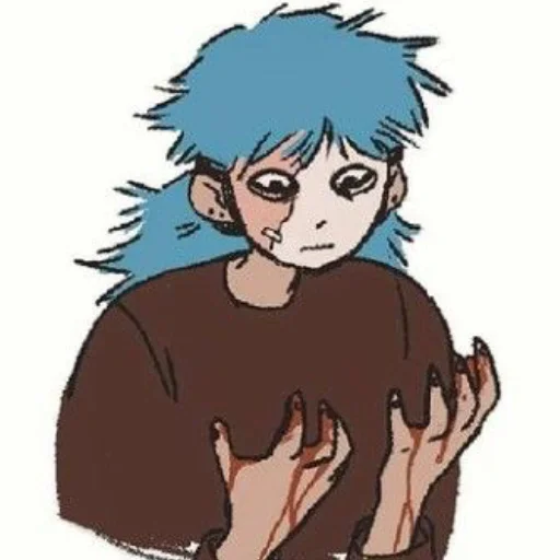 Стикер из набора "sallyface"