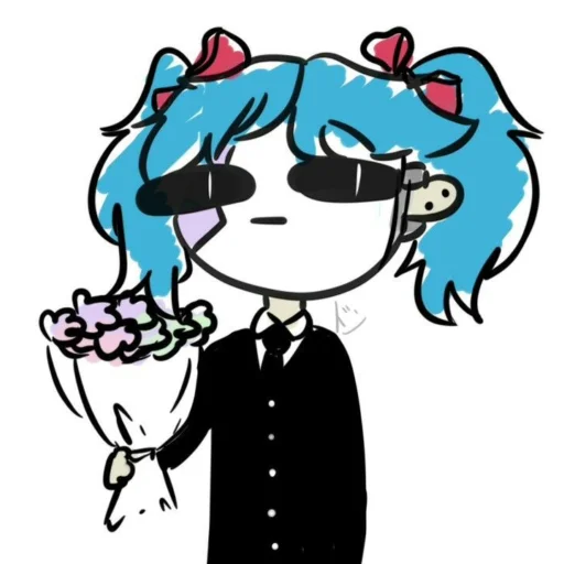 Стикер из набора "sallyface"