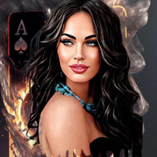 Sticker from the "Megan Fox Фэнтези." sticker pack