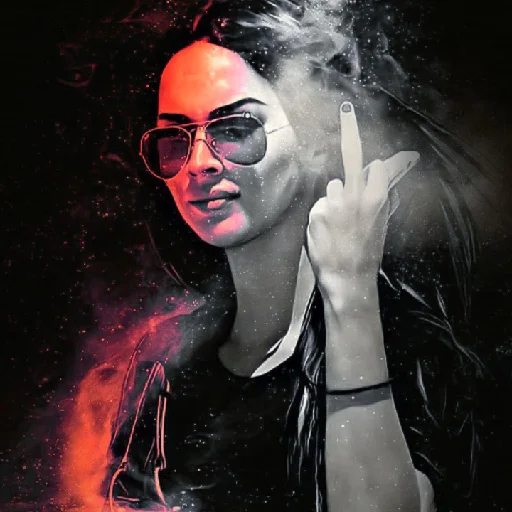 Sticker Megan Fox Фэнтези.