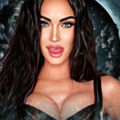 Sticker Megan Fox Фэнтези.