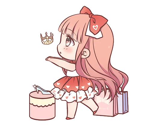 Sticker from the "Love Nikki" sticker pack