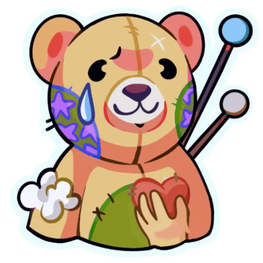 Sticker from the "TEDDU BEAR 🐻" sticker pack