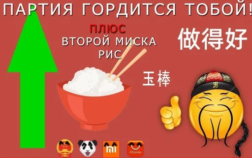 Стикер из набора "Social credit china"