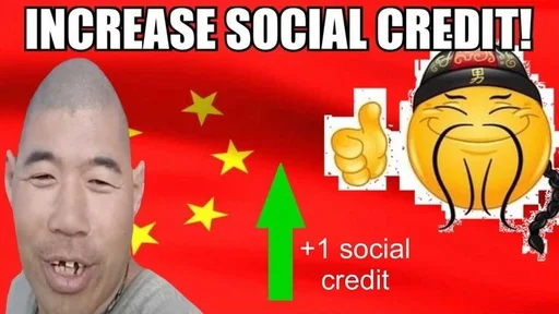 Стикер из набора "Social credit china"