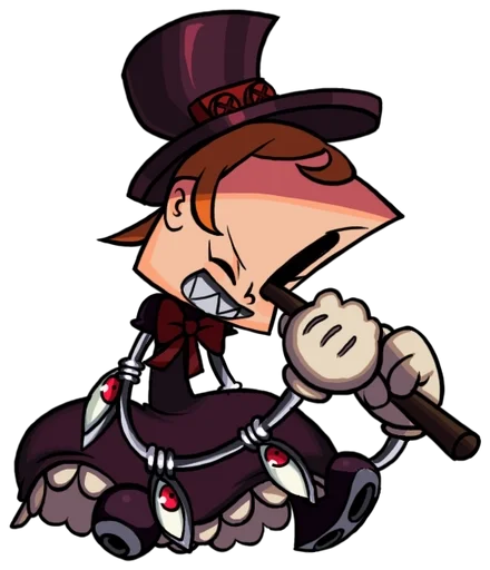 Sticker from the "Peacock, Skullgirls" sticker pack