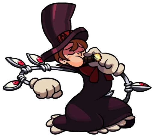 Sticker from the "Peacock, Skullgirls" sticker pack