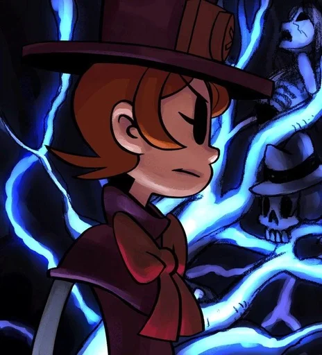 Sticker from the "Peacock, Skullgirls" sticker pack