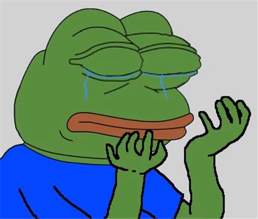 Sticker Pepe Crying?