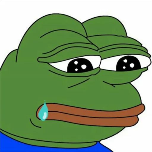 Sticker Pepe Crying?