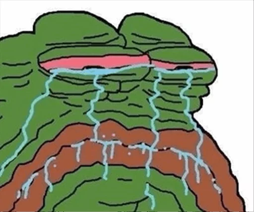 Sticker Pepe Crying?