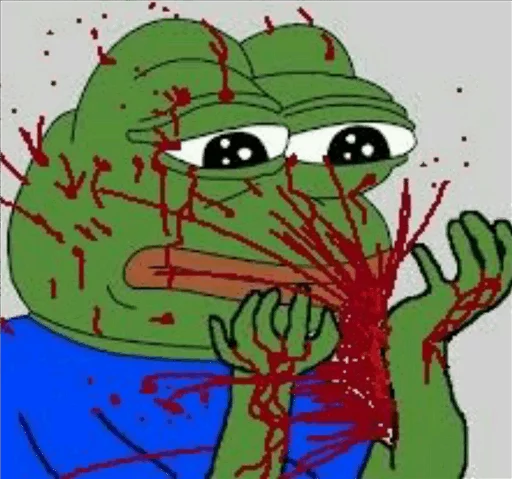 Sticker Pepe Crying?