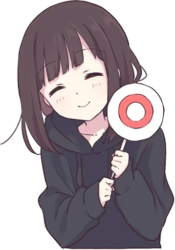 Sticker from the "Menhera-chan" sticker pack