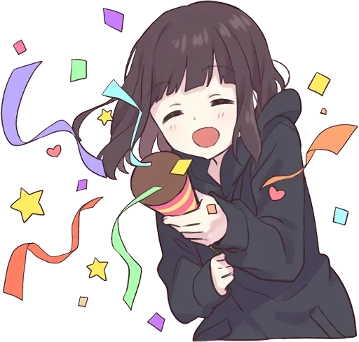 Sticker from the "Menhera-chan" sticker pack