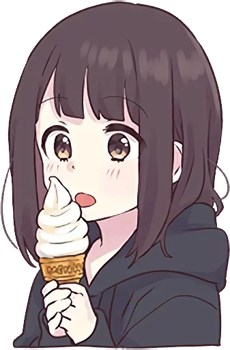 Sticker from the "Menhera-chan" sticker pack