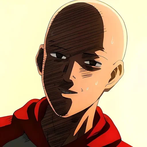 Sticker from the "One Punch Man Saitama" sticker pack