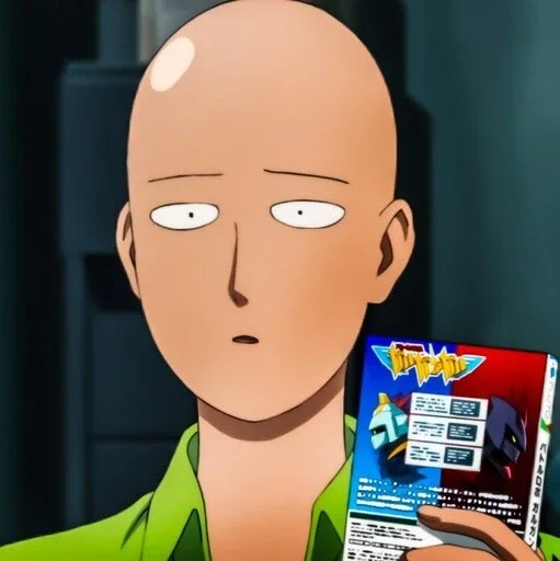 Sticker from the "One Punch Man Saitama" sticker pack