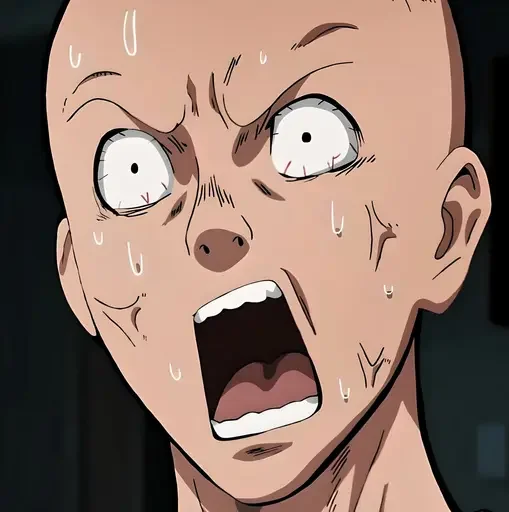 Sticker from the "One Punch Man Saitama" sticker pack