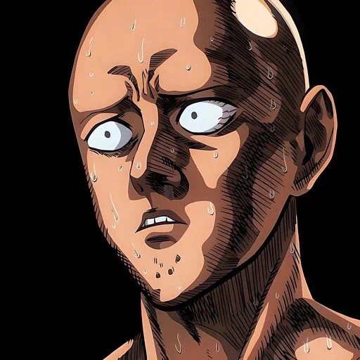 Sticker from the "One Punch Man Saitama" sticker pack