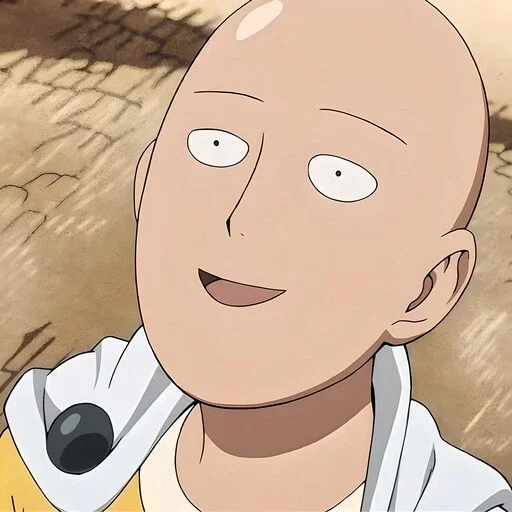 Sticker from the "One Punch Man Saitama" sticker pack