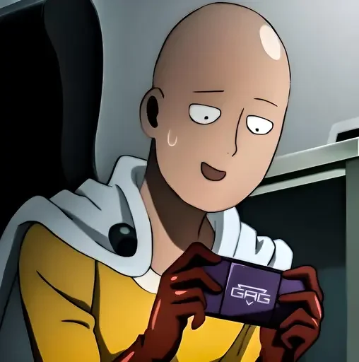 Sticker from the "One Punch Man Saitama" sticker pack