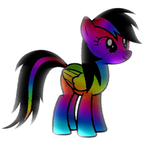 Стикер из набора "Rainbow Dash"