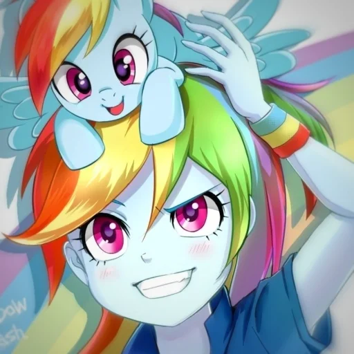 Стикер из набора "Rainbow Dash"