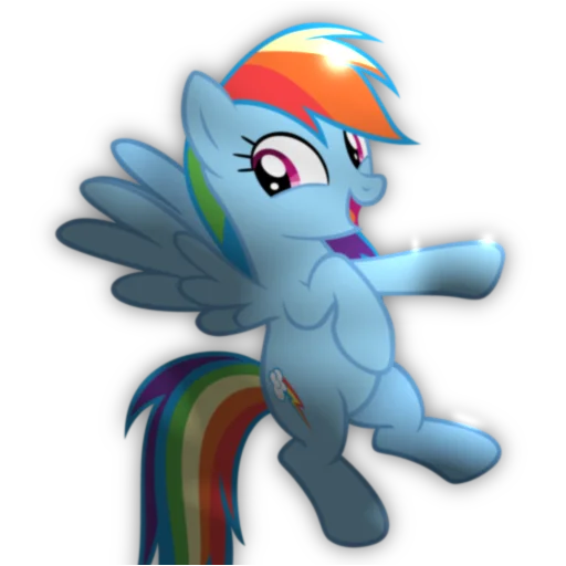 Стикер из набора "Rainbow Dash"