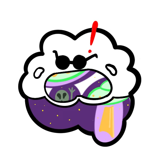 Sticker from the "Облачно" sticker pack