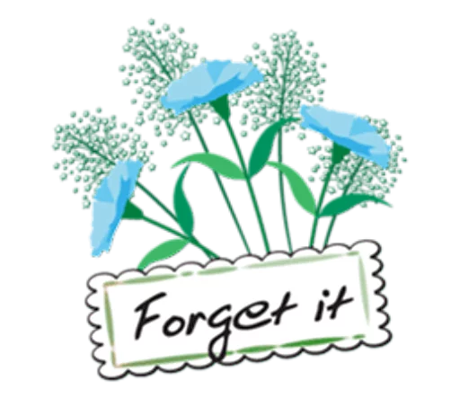 Sticker from the "Flowers and greeting card" sticker pack