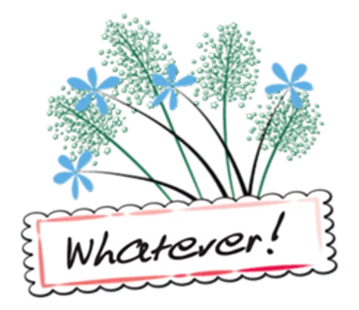 Sticker from the "Flowers and greeting card" sticker pack