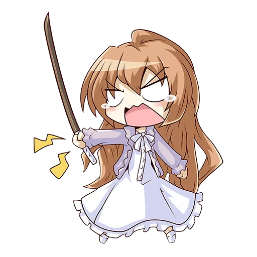 Sticker Toradora chibi by prototype008