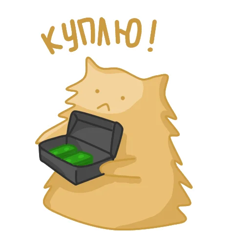 Sticker from the "Prostocraft коты" sticker pack